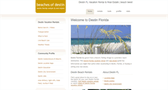 Desktop Screenshot of beachesofdestin.com