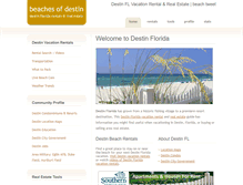 Tablet Screenshot of beachesofdestin.com